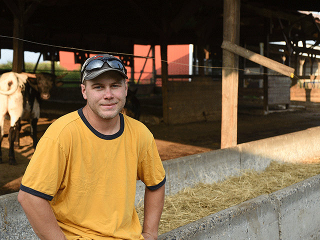 The practice adds diversification for small operations such as Alan Eck&#039;s, and can even help producers wait out a natural disaster. (Progressive Farmer photo by Becky Mills)